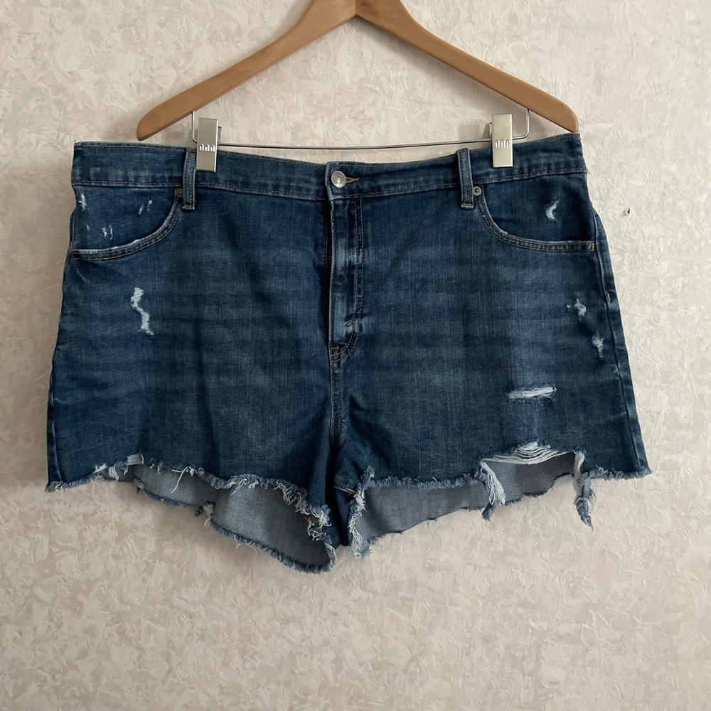 Aerie Dark Blue Jean Shorts